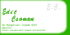 edit csoman business card